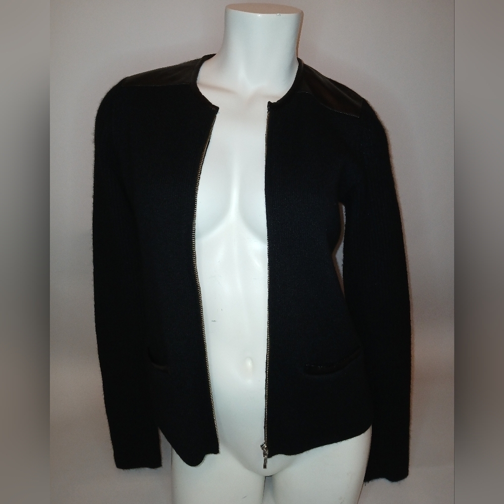 Cashmere Sweater Charter Club Cashmere Sweater Genuine Leather Zip Sweater